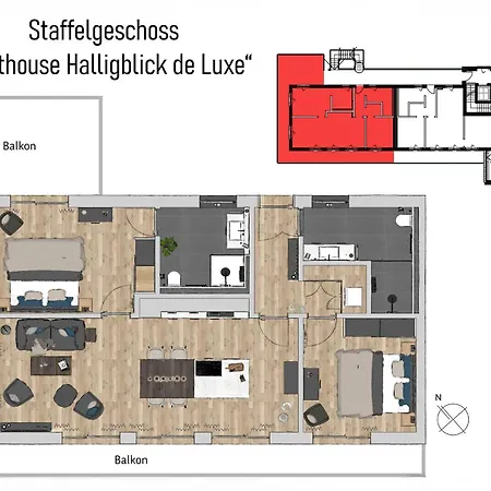 Lägenhet Apartmenthaus Vor Den Halligen Penthouse Halligblick De Luxe Nordstrand